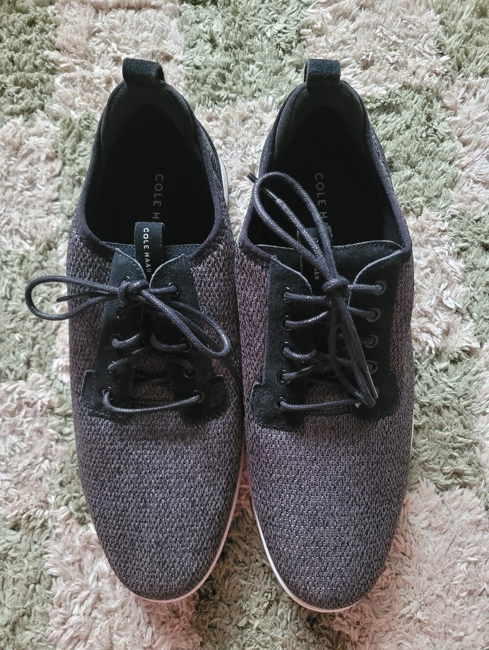 Cole Haan Men’s Gray Knit Casual Oxford Shoes Size 12